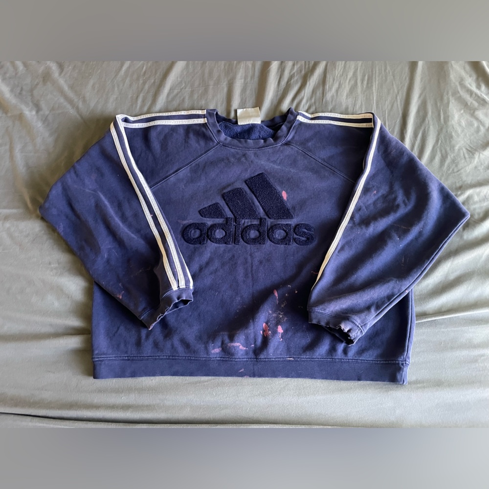 SOLD ELSEWHERE - NOT AVAILABLE BLUE ADIDAS SWEATER
